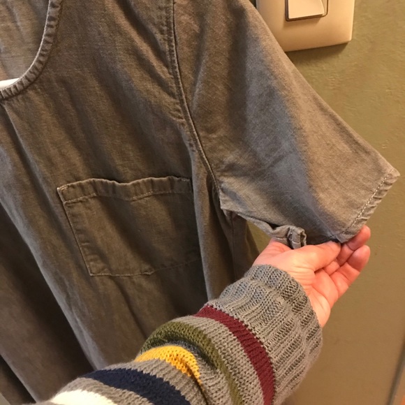 Gap Gray denim like dress - Picture 2 of 5
